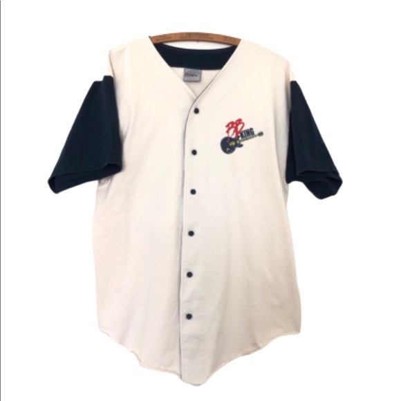 Rare BB King 1999 Concert Baseball Graphic T-shirt by Badger - Picture 1 of 8